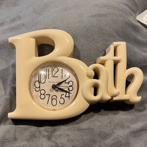 Cream Wall Clock Decor